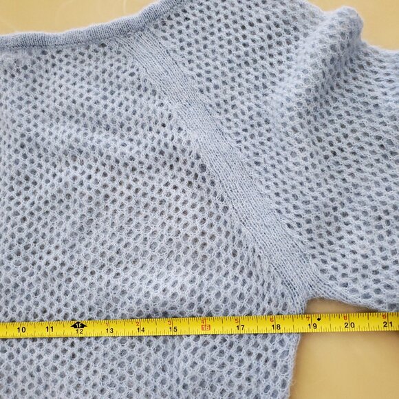 REISS Laurie Open-Knit Alpaca-Wool Blend Women's Off Shoulder Sweater Size Small - Picture 10 of 12